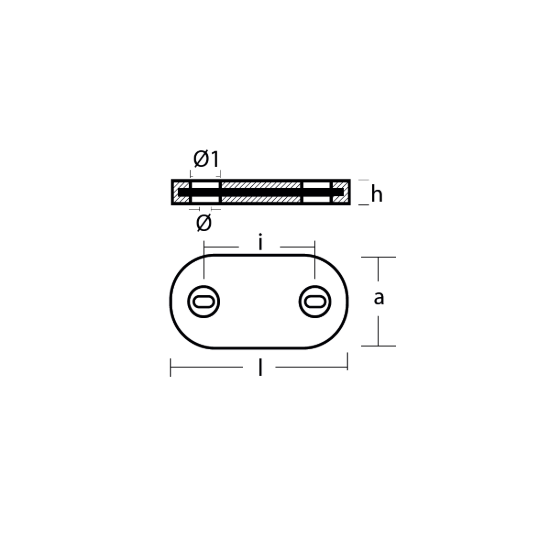 Oval plate without insert