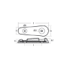 Vetus bolt on anodes  250x75x21 H.C. 160