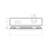 Bolt-on bar anode UK TYPE - Sealine 450X100X30 H.C. 230