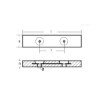 bolt on anodes with insert 600x120x60 Corrubia II series