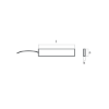 Hang on Zinc anode 1 kg cable lenght 6mt