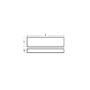 Solid plate without holes  300x150x10