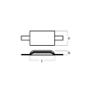 Aluminium weld-on anode with alluminium strap