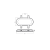 Bolt on anode 10,2kg with 2 straps