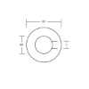 Stainless Steel washer for Radice type prop anode 60