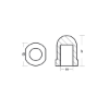 Propeller Nut internal thread 27X1,5