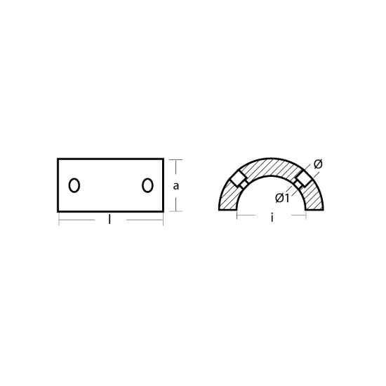 Gori collar for 3-blade saildrive Ø15''-16,50''
