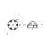 Compatible Max Prop - 6 holes prop anode MP83R