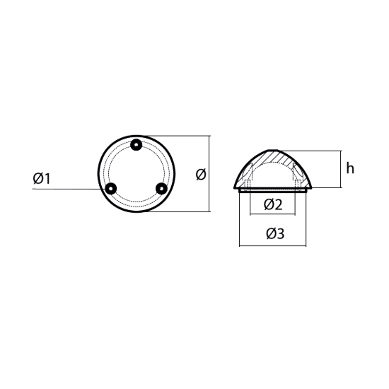 Variprop propeller nut DF-80