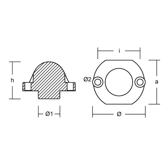 Autoprop propeller anode APS H20
