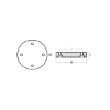 Turian  propeller anode Ø140 H25