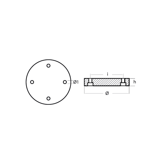 Turian  propeller anode Ø150 H25
