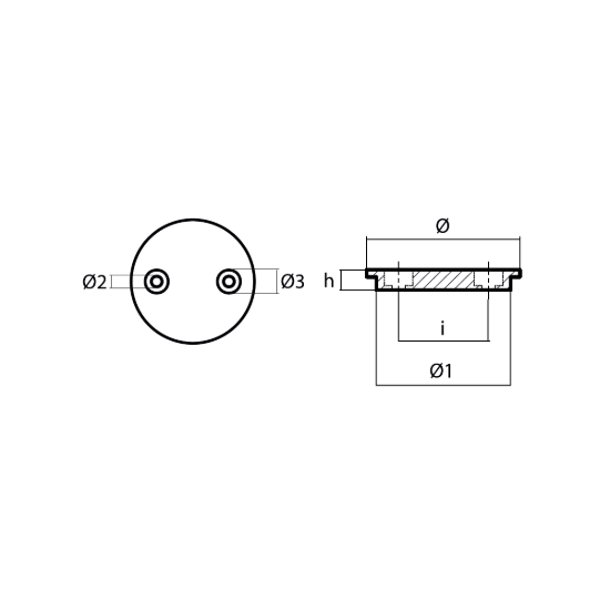 Mercury/Mercruiser Gear Housing  anode - Anodo mercury Mercruiser per scatola ingranaggi