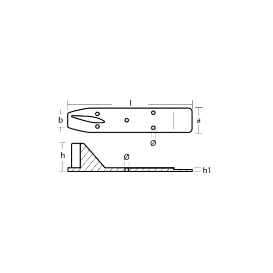 Selva trim tab anode - pianna per Motori Selva