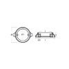 Volvo outdrive ring for engine 290 duo prop