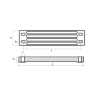 Yamaha Bar anode for engine bracket -  Barra per supporto motore Yamaha