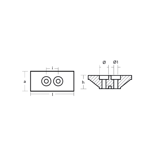 Yamaha Plate for stern drive - Placca per Entrofuoribordo Yamaha