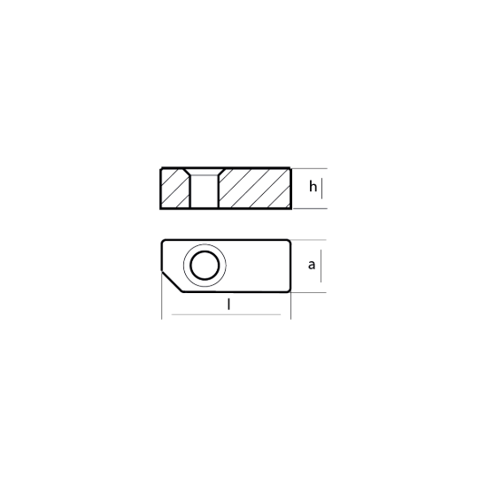 Yamaha Small anode for crankcase cylinder - Anodo interno per motore Yamaha