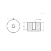 Alamarine Jet small plate anode -Piastrina forata per motori Alamarine Jet