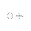 Hamilton Jet disc anode - Flangia per motori Hamilton