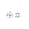 Yamaha button anode for engines - Rondella per motori Yamaha