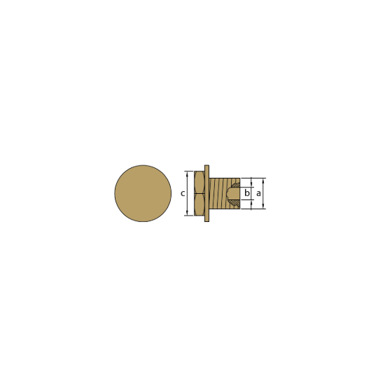 Nanni Mercedes  brass plug th.16x1,5  for pencil anode